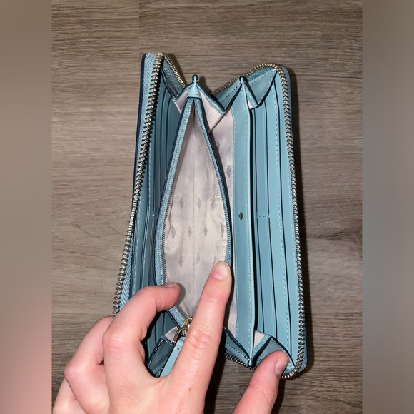 Kate Spade Blue Zipper Wallet - Picture 4 of 4